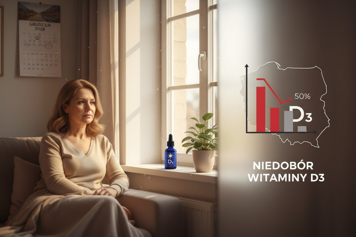 Witamina D3 — niedobór dotyczący ponad połowy Polaków
